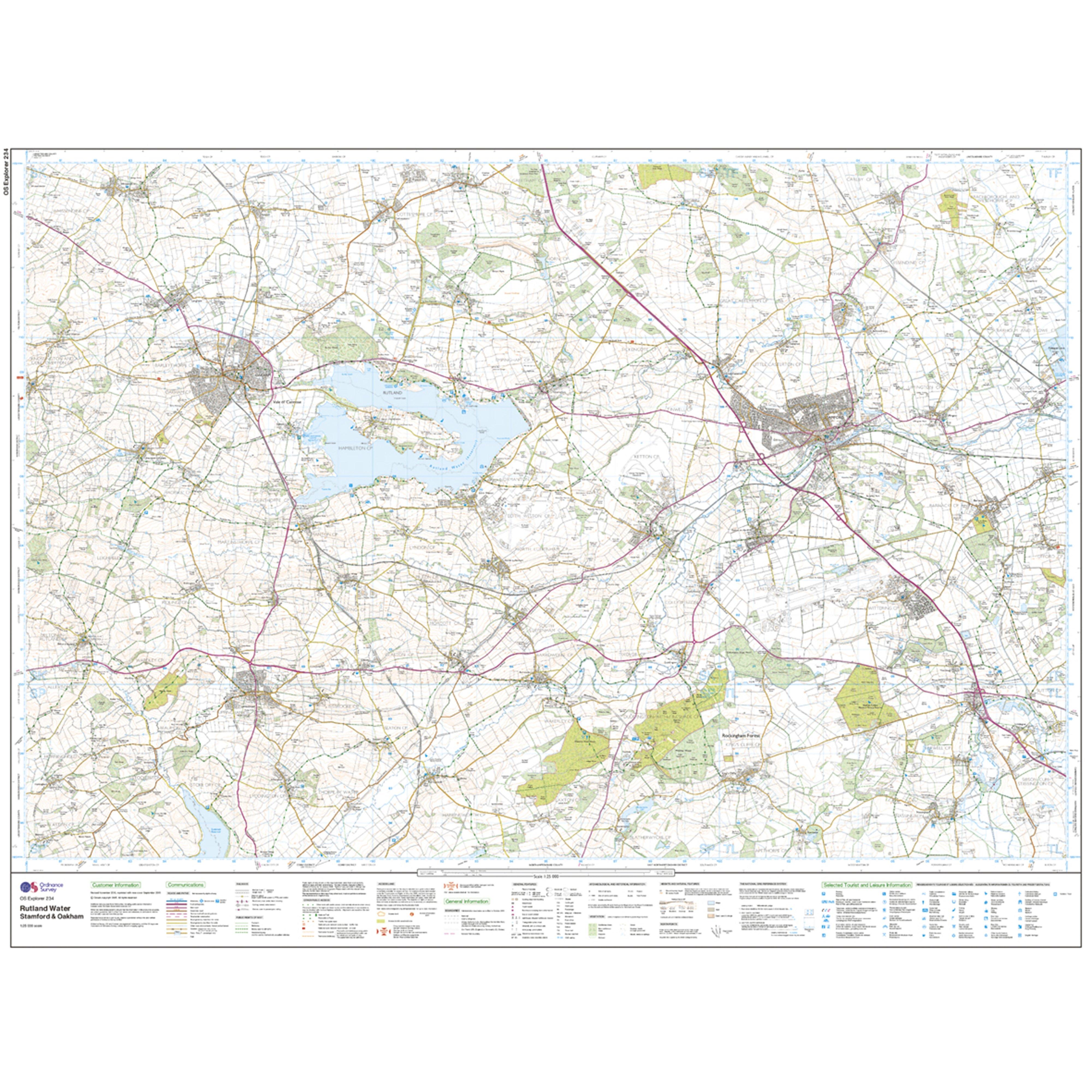 Explorer Active 234 Rutland Water Map With Digital Version