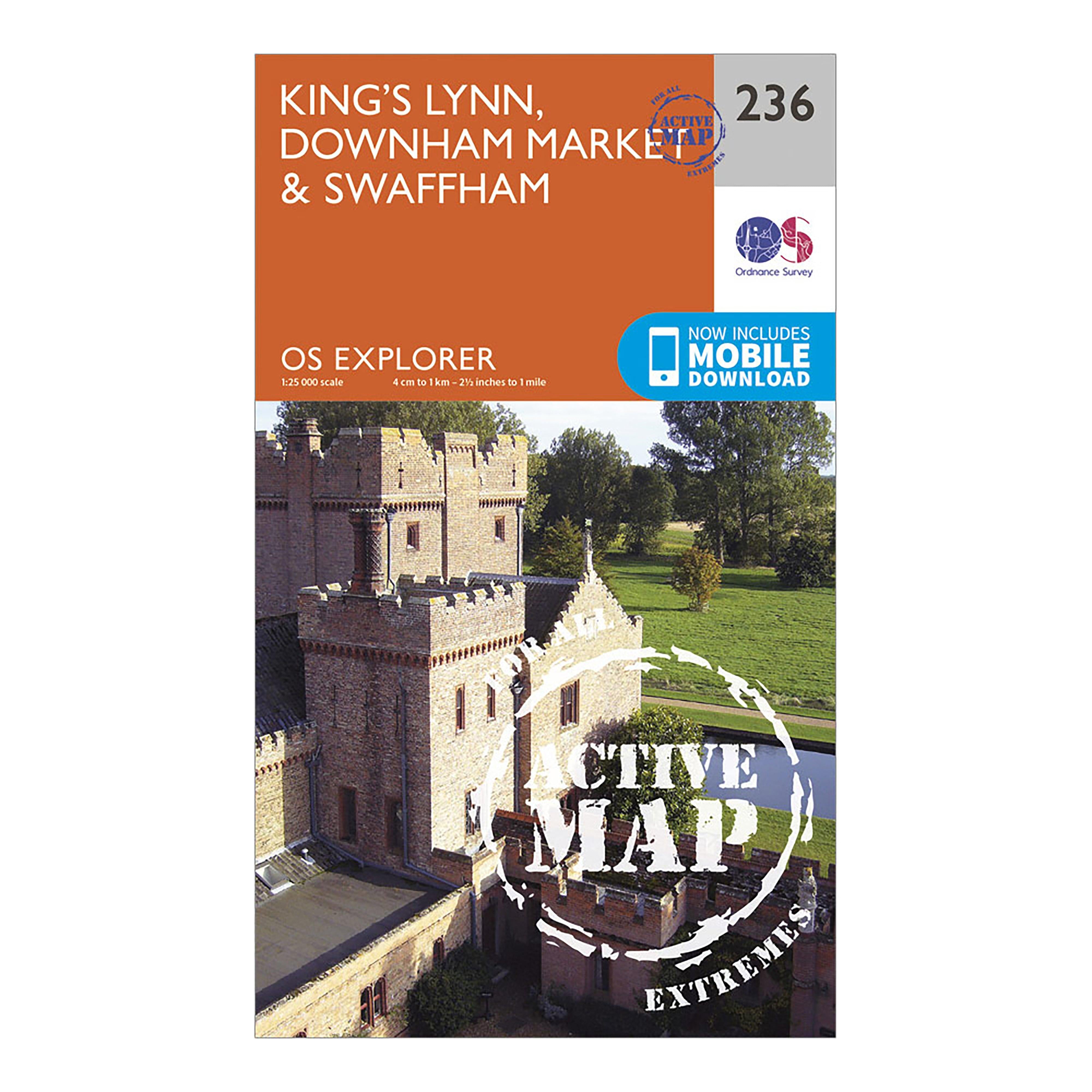 Explorer Active 236 Kings Lynn Downham Market  Swaffham Map With Digital Version