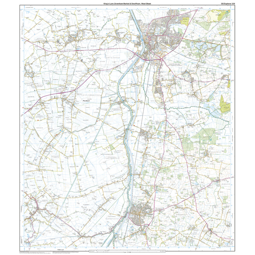 Explorer Active 236 Kings Lynn Downham Market  Swaffham Map With Digital Version