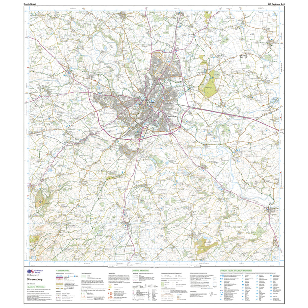 Explorer Active 241 Shrewsbury, Wem, Shawbury & Baschurch Map With Digital Version