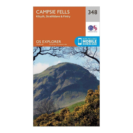 Explorer 348 Campsie Fells Map With Digital Version