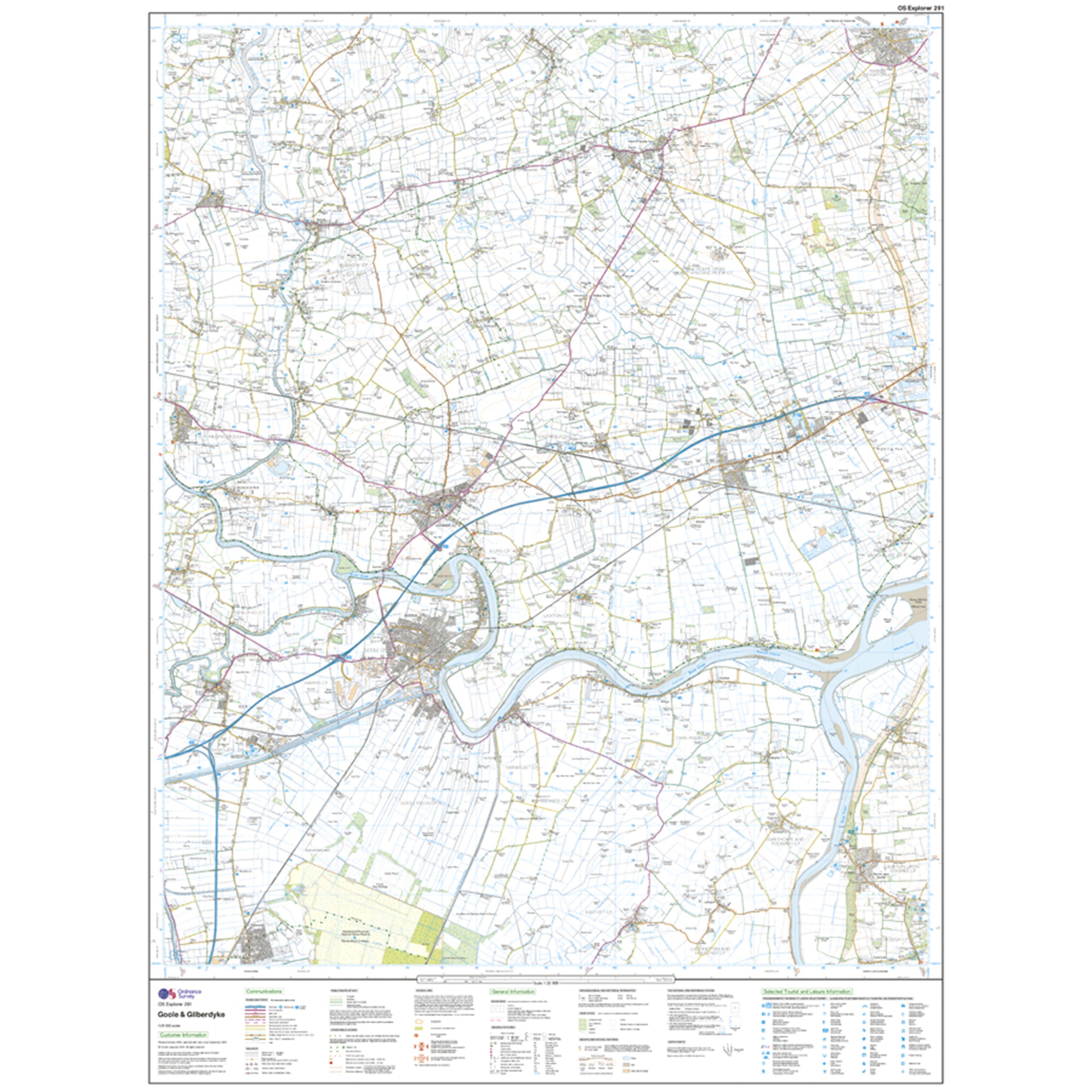 Explorer Active 291 Goole  Gilberdyke Map With Digital Version