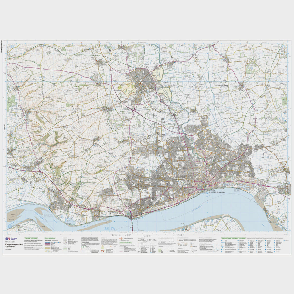 Explorer Active 293 Kingston upon Hill & Beverley Map With Digital Version