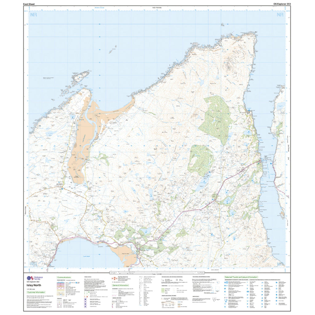 Explorer 353 Islay North Map With Digital Version