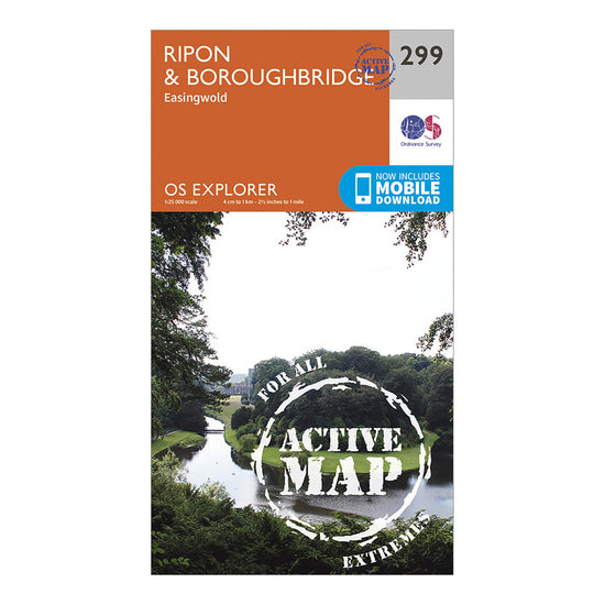 Explorer Active 299 Ripon & Boroughbridge Map With Digital Version