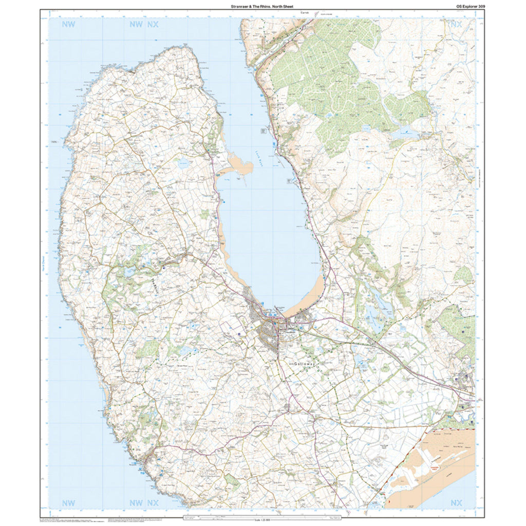 Explorer Active 309 Stranraer & The Rhins Map With Digital Version