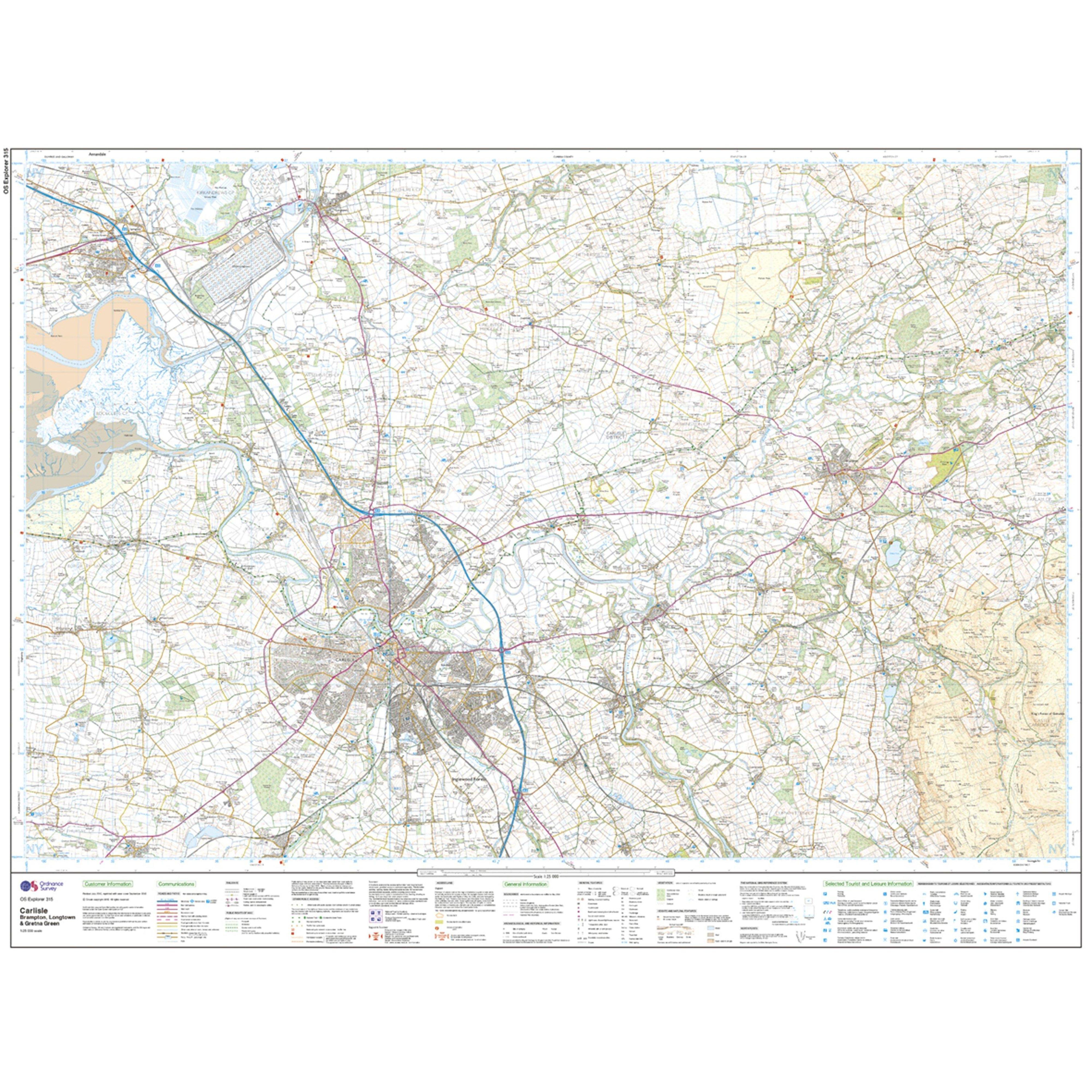 Explorer Active 315 Carlisle Map With Digital Version