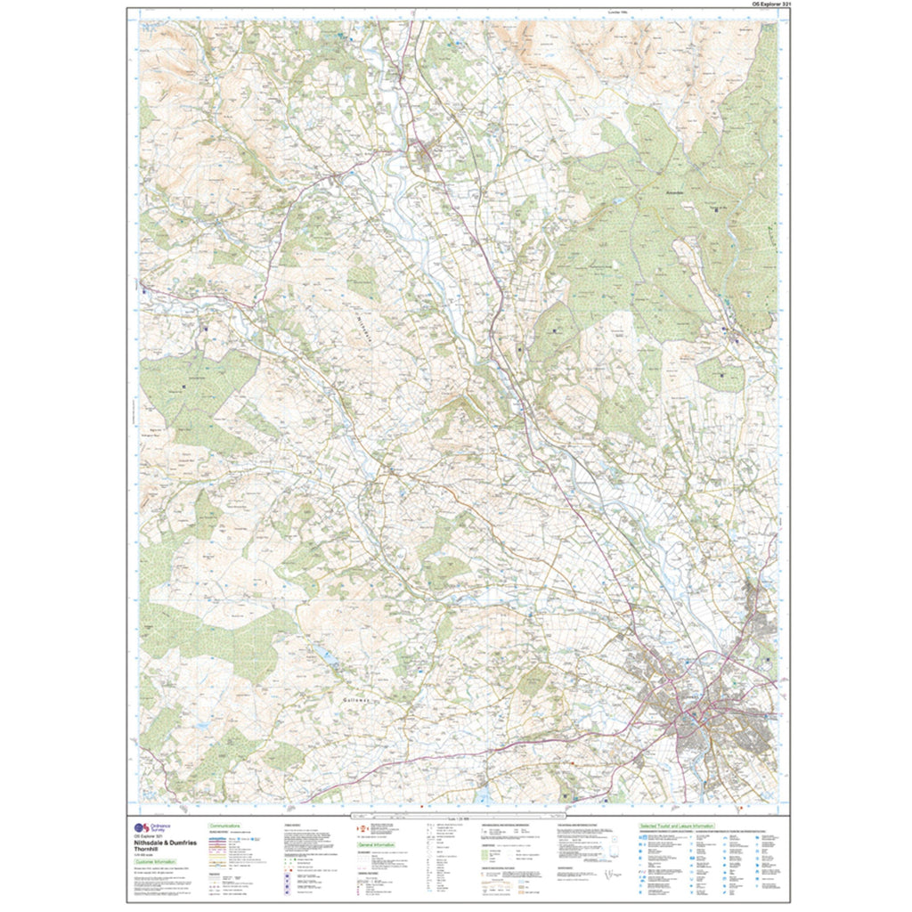 Explorer Active 321 Nithsdale & Dumfries Map With Digital Version