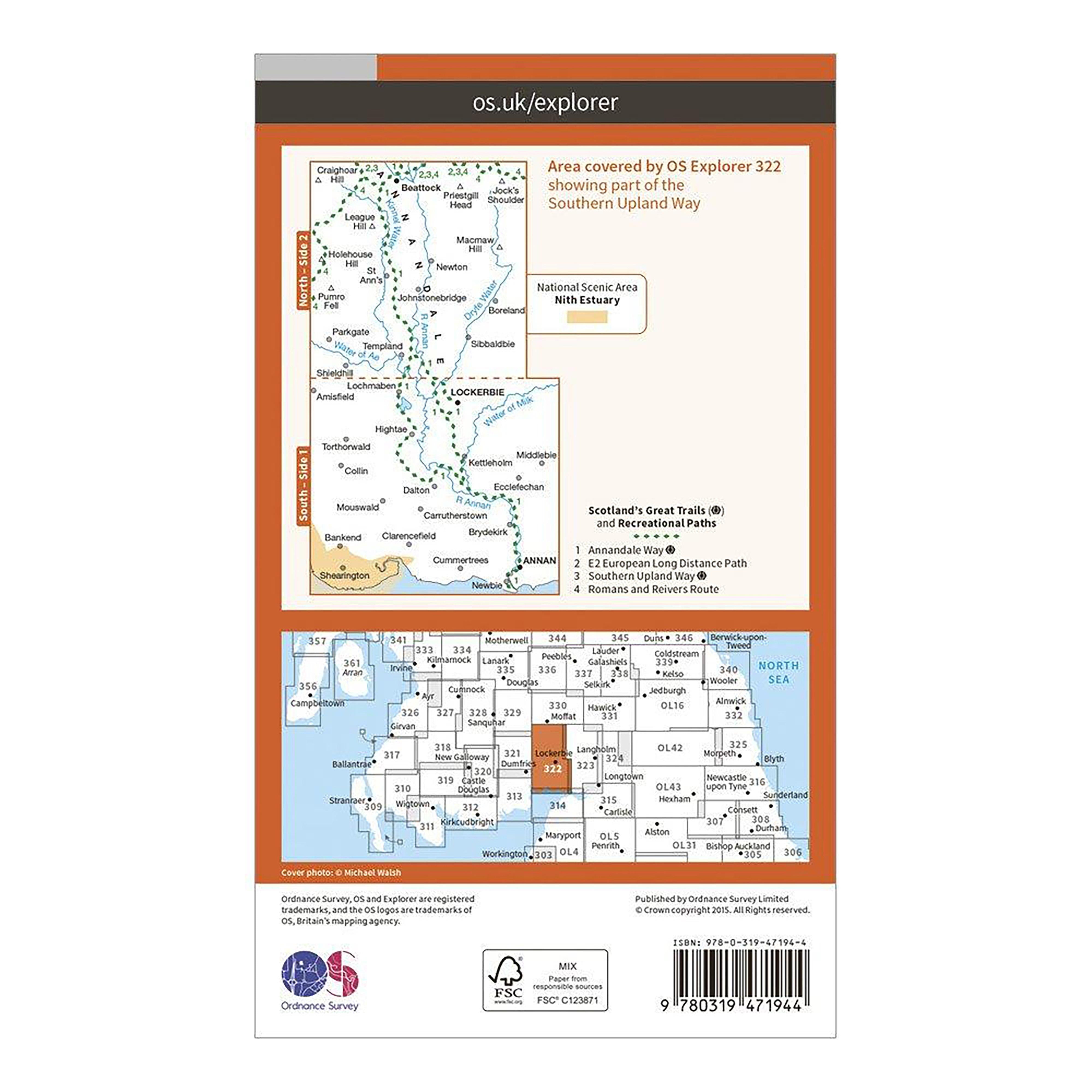 Explorer Active 322 Annandale Map With Digital Version