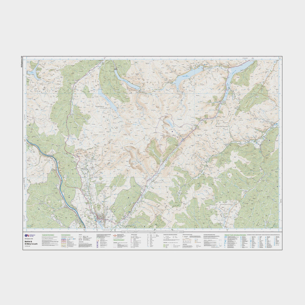 Explorer Active 330 Moffat & St Mary’s Loch Map With Digital Version