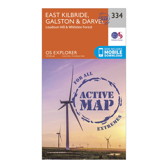 Explorer Active 334 East Kilbride, Galston & Darvel Map With Digital Version