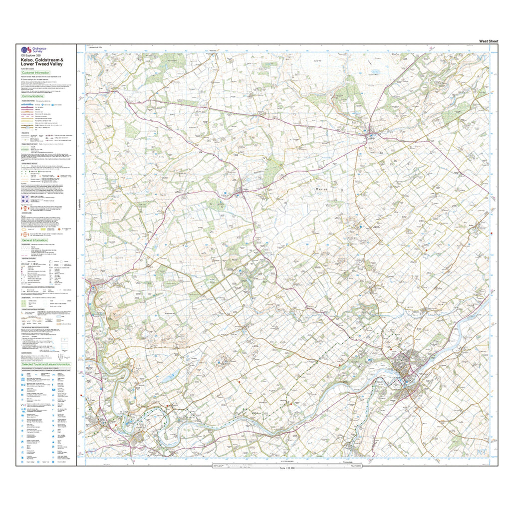 Explorer Active 339 Kelso, Coldstream & Lower Tweed Valley Map With Digital Version