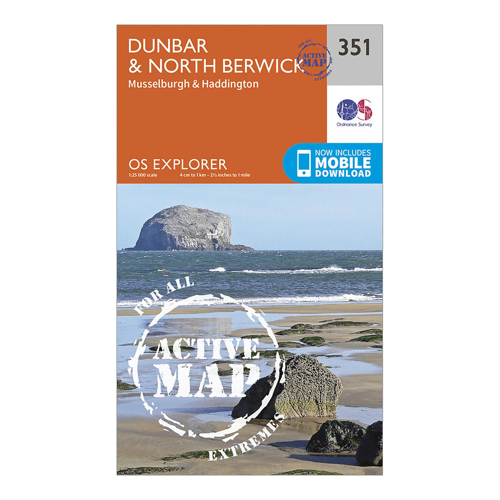 Explorer Active 351 Dunbar  North Berwick Map With Digital Version