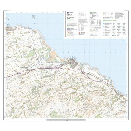Explorer Active 351 Dunbar  North Berwick Map With Digital Version