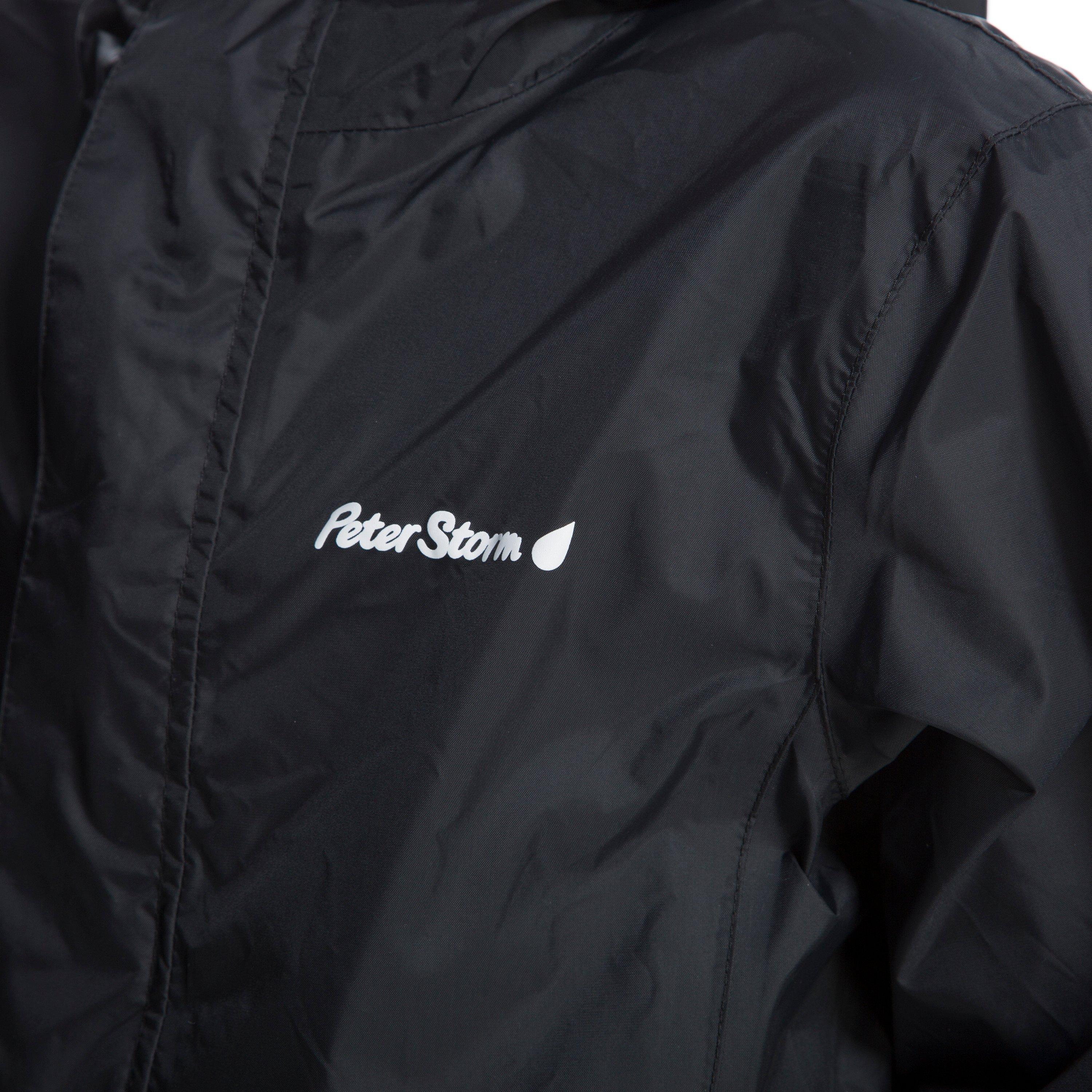 Kids Packable Waterproof Jacket Black