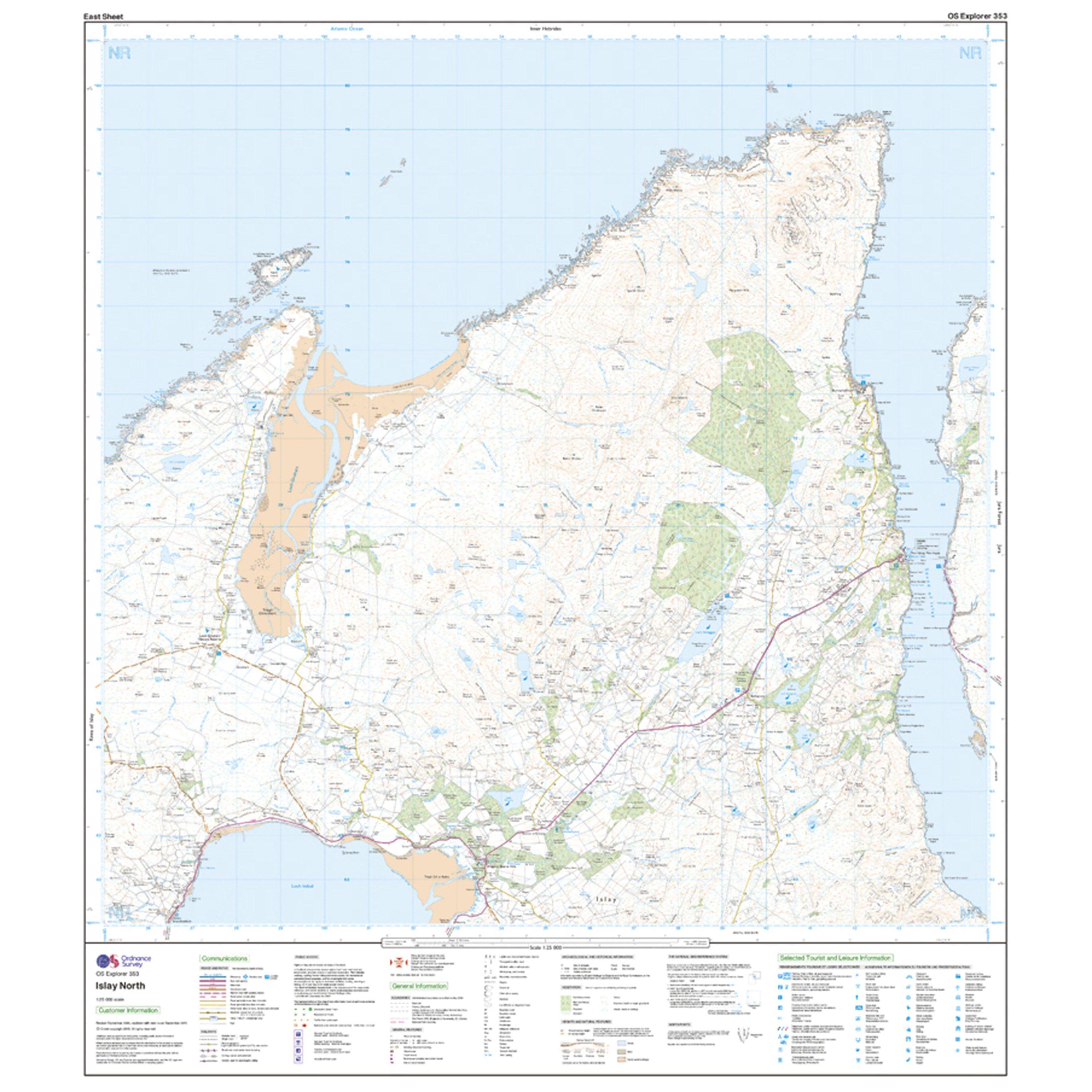 Explorer Active 353 Islay North Map With Digital Version