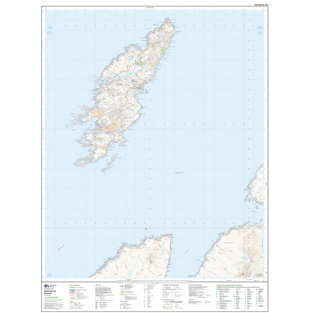 Explorer Active 354 Colonsay & Oronsay Map With Digital Version