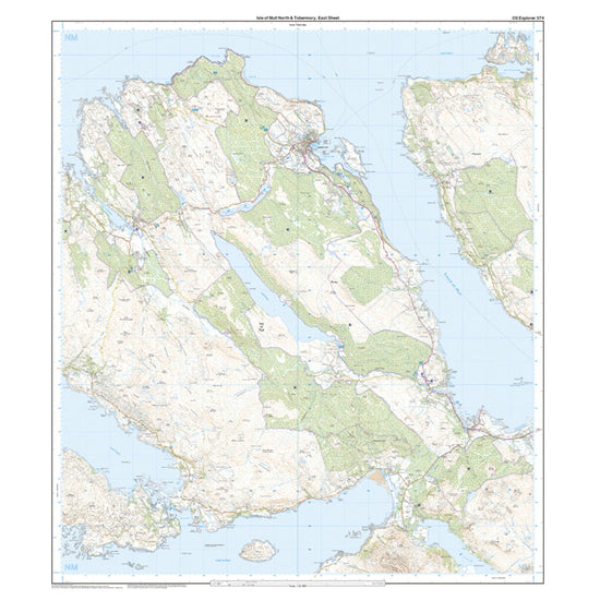 Explorer 374 Isle of Mull North & Tobermory Map With Digital Version