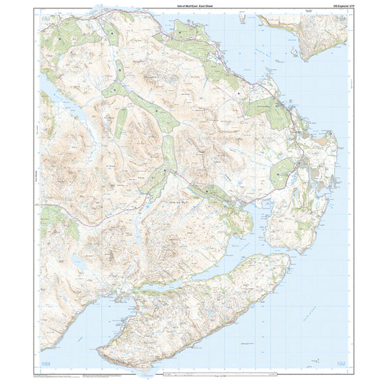 Explorer 375 Isle of Mull East Map With Digital Version