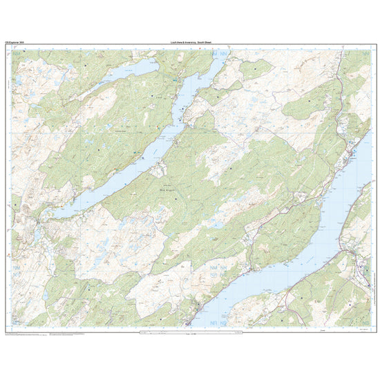 Explorer Active 360 Loch Awe & Inveraray Map With Digital Version