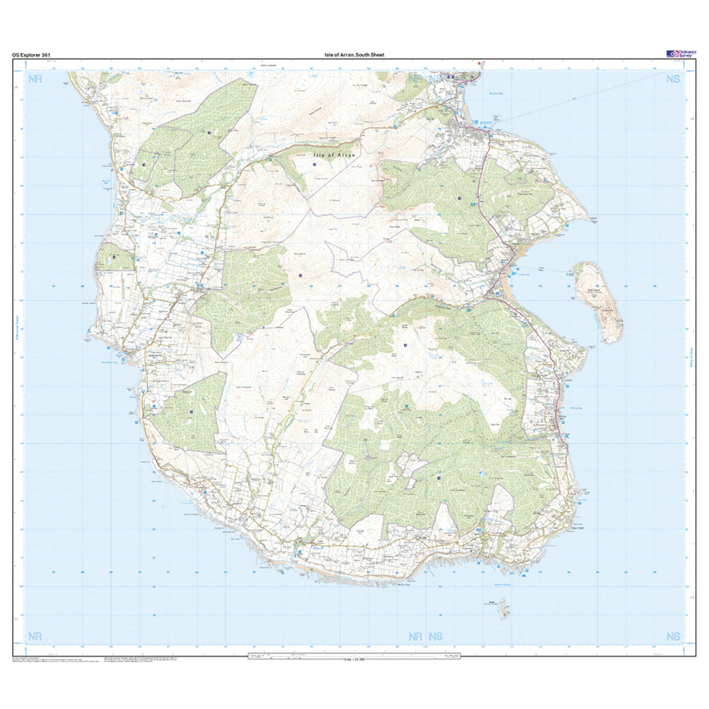 Explorer Active 361 Isle of Arran Map With Digital Version