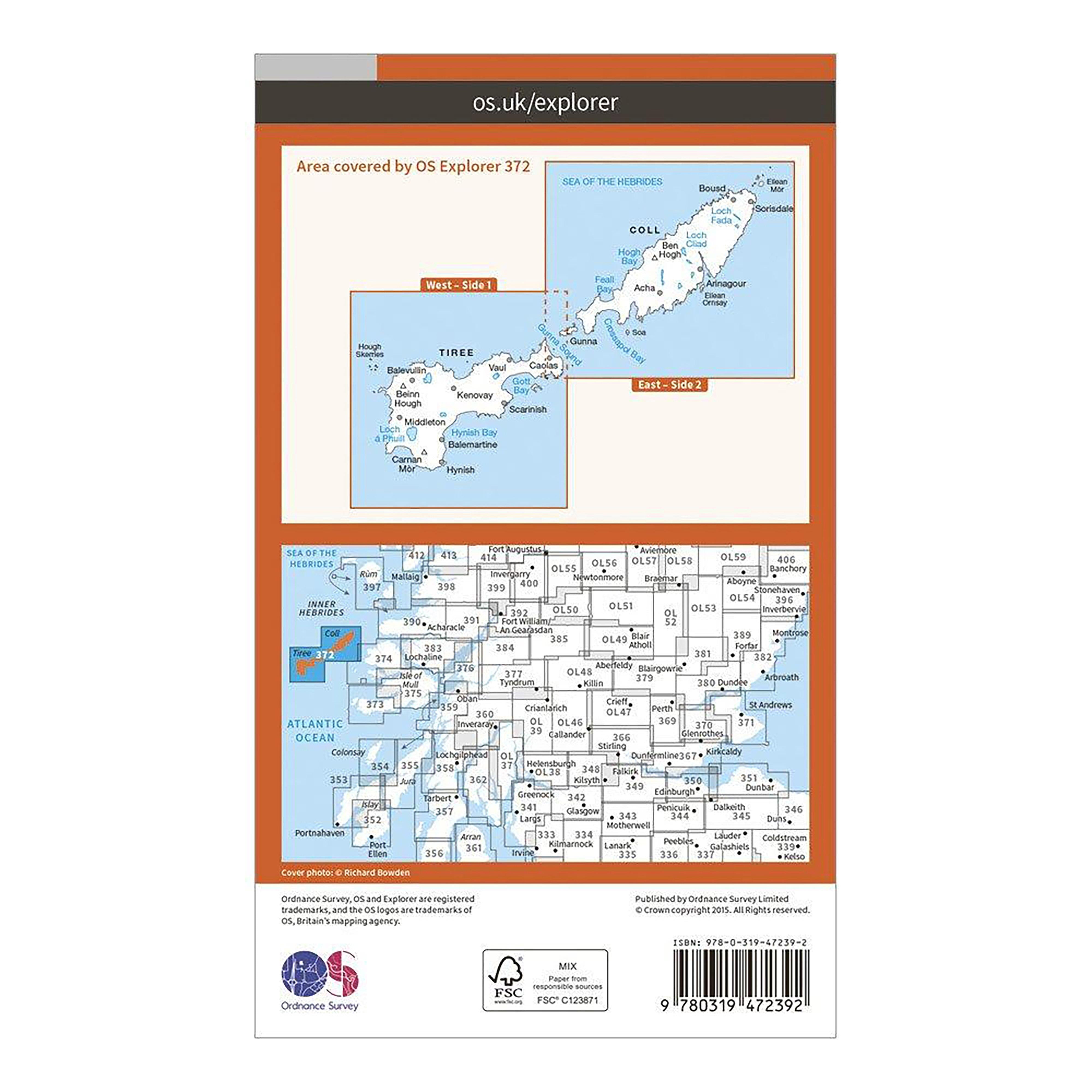 Explorer Active 372 Coll & Tiree Map With Digital Version