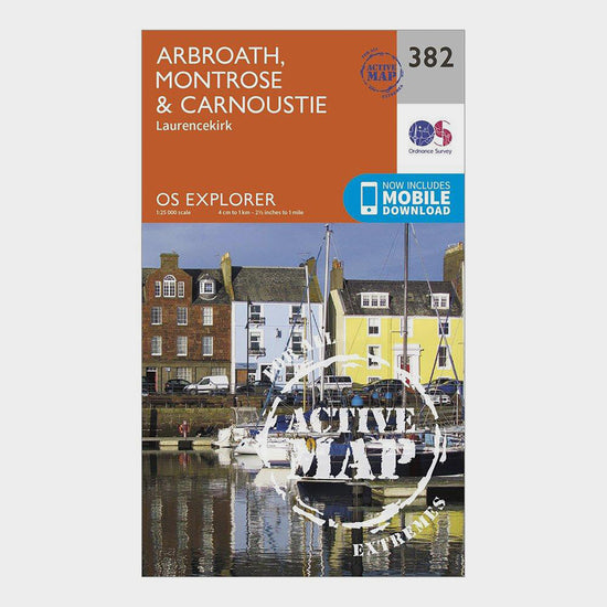 Explorer Active 382 Arbroath, Montrose & Carnoustie Map With Digital Version