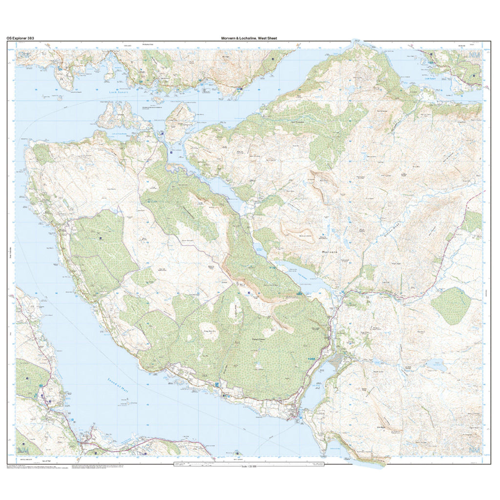 Explorer Active 383 Morvern & Lochaline Map With Digital Version