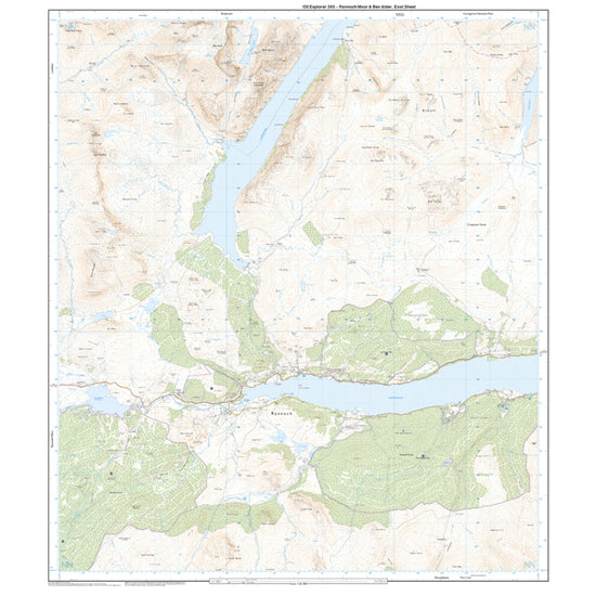Explorer 385 Rannoch Moor & Ben Alder Map With Digital Version