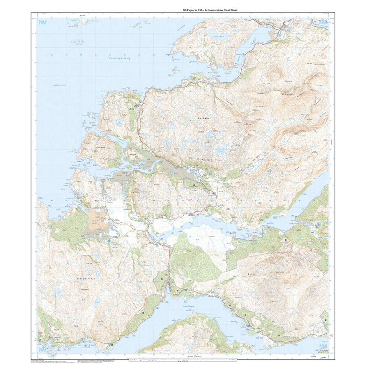 Explorer 390 Ardnamurchan Map With Digital Version