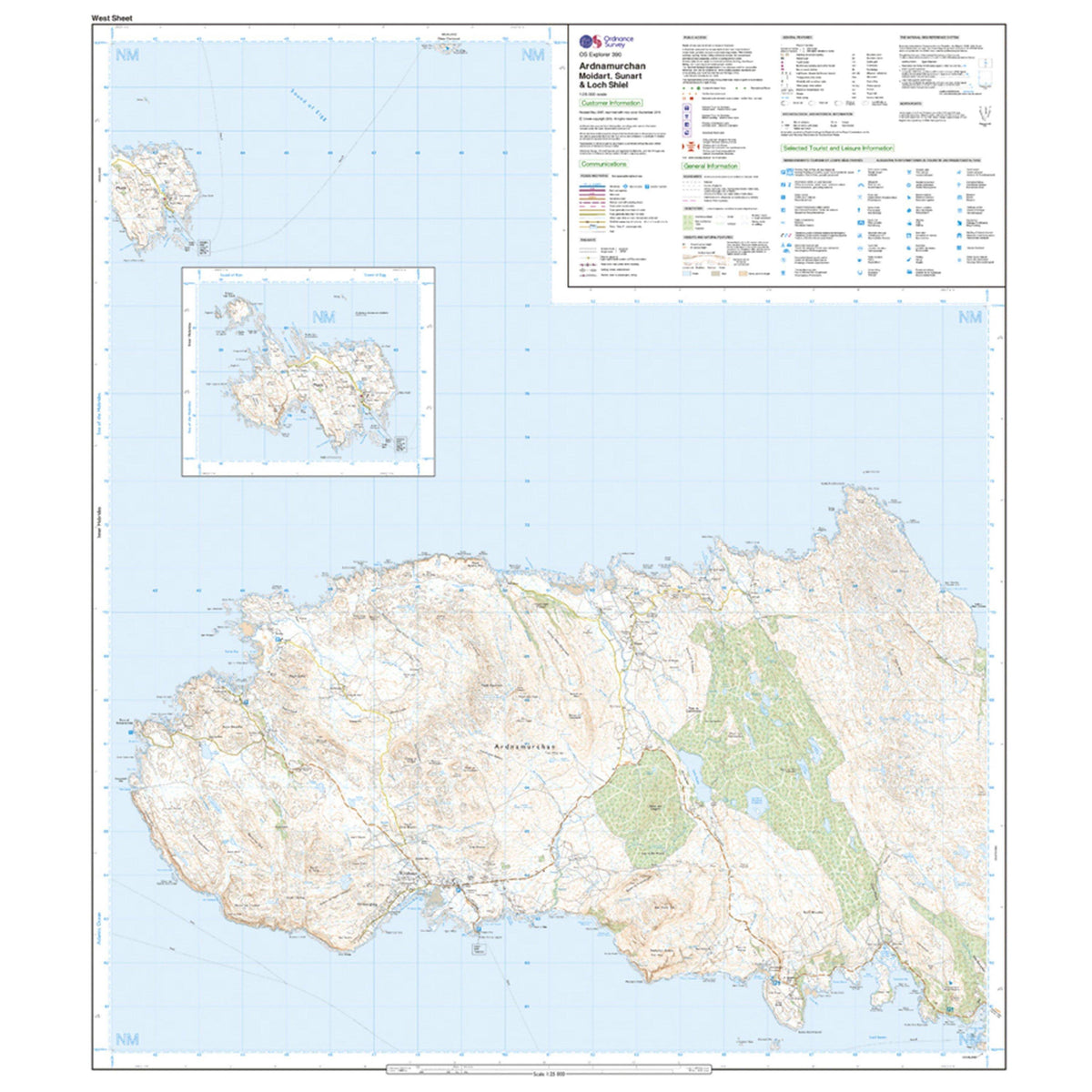 Explorer 390 Ardnamurchan Map With Digital Version