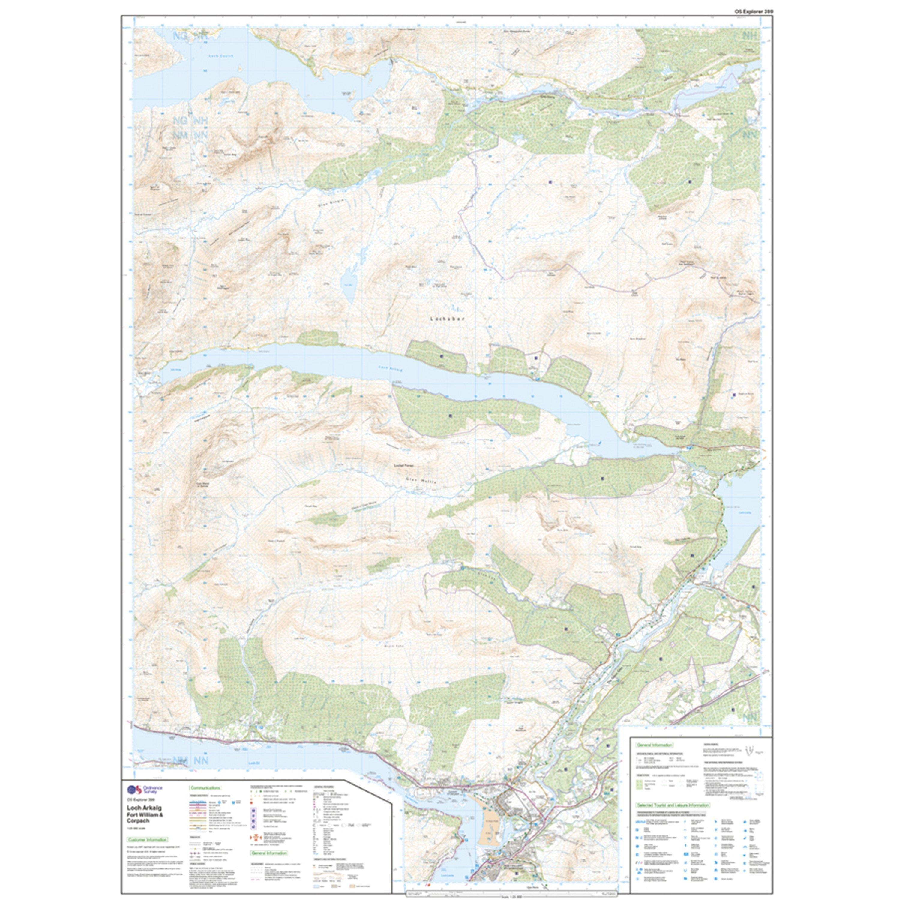 Explorer 399 Loch Arkaig Map With Digital Version