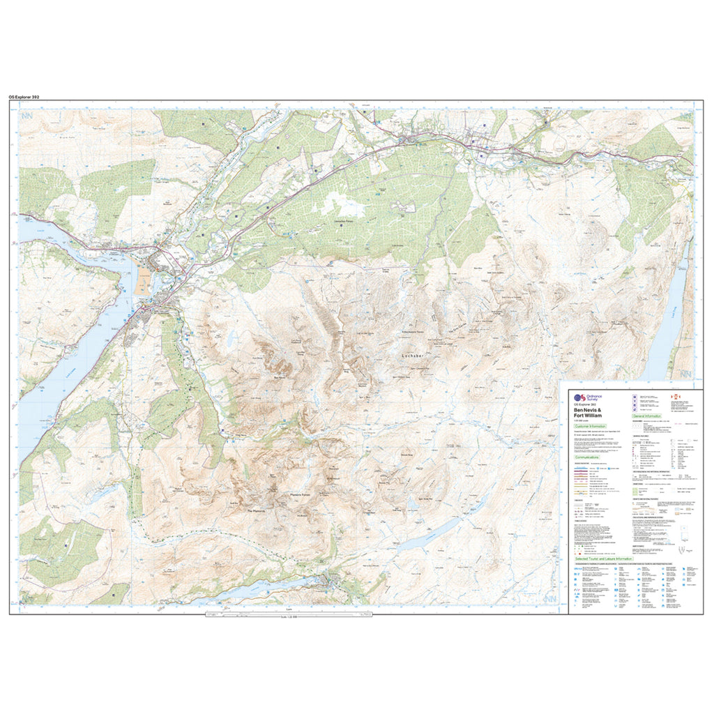 Explorer Active 392 Ben Nevis Map With Digital Version