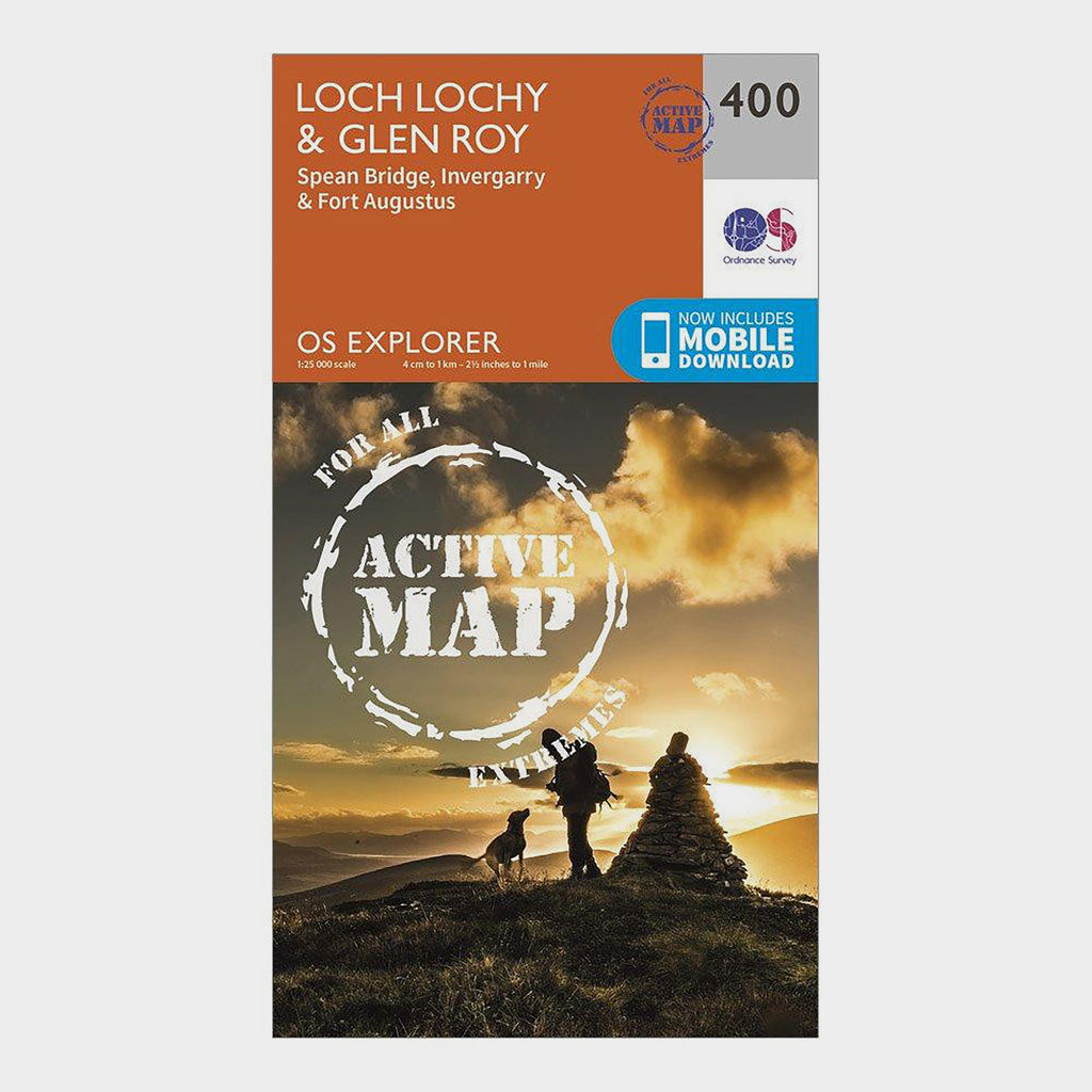 Explorer Active 400 Loch Lochy & Glen Roy Map With Digital Version