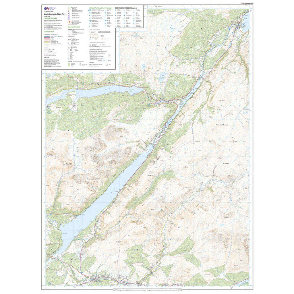 Explorer Active 400 Loch Lochy & Glen Roy Map With Digital Version
