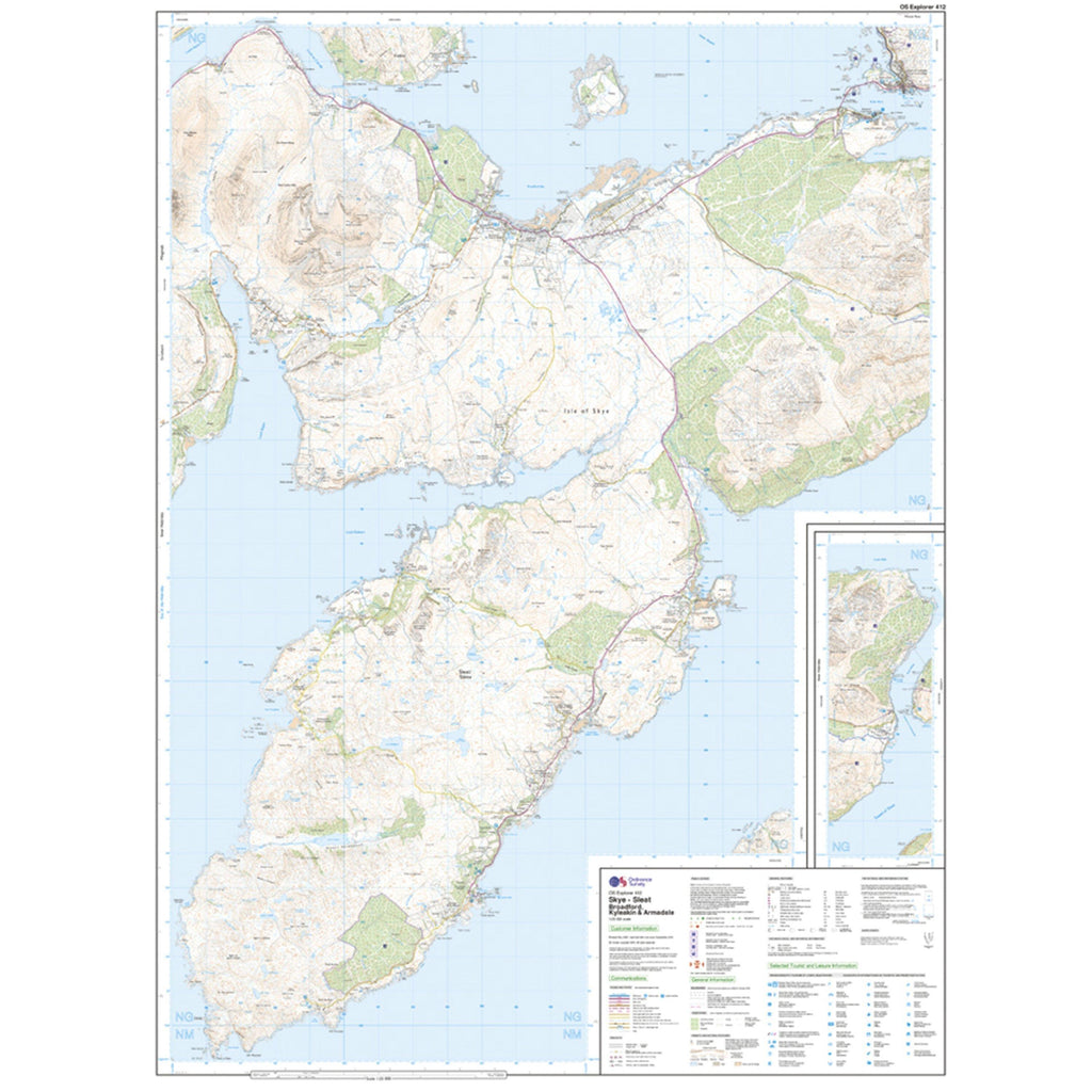Explorer 412 Skye - Sleat Map With Digital Version