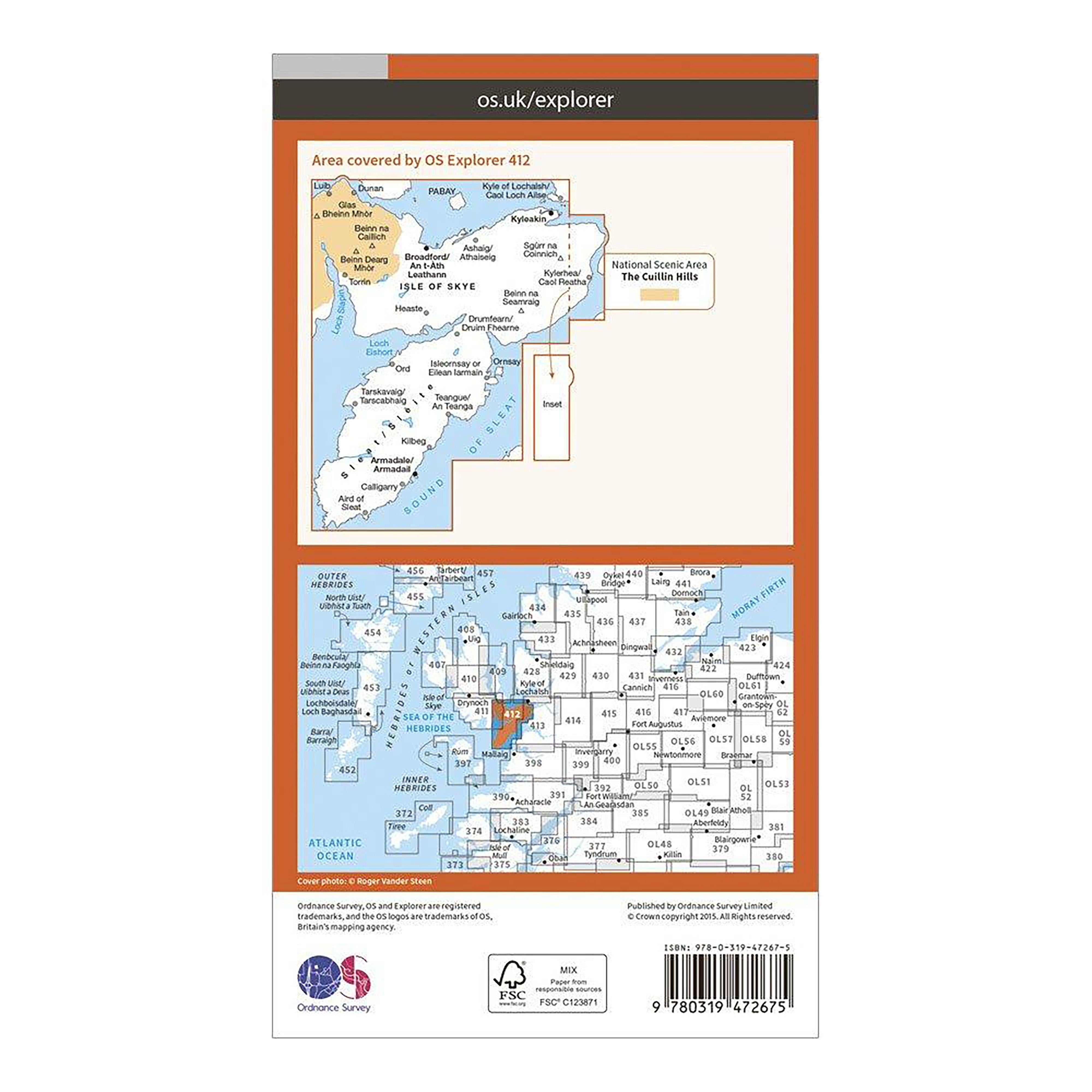 Explorer Active 412 Skye - Sleat Map With Digital Version