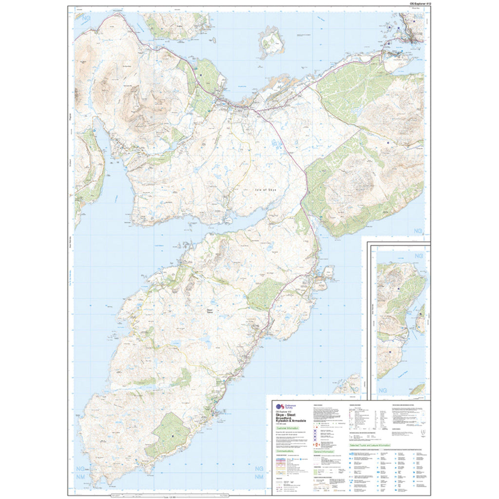 Explorer Active 412 Skye - Sleat Map With Digital Version