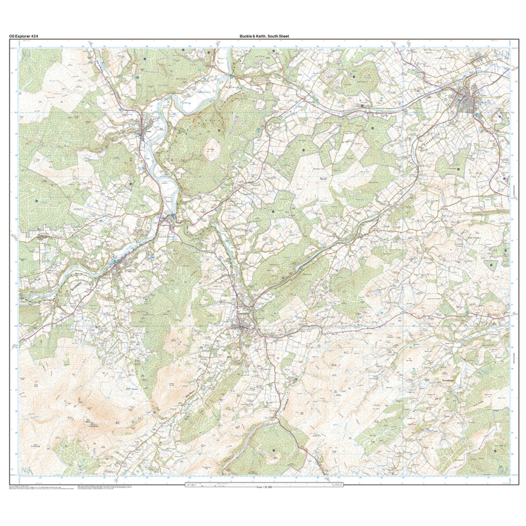Explorer Active 424 Buckie & Keith Map With Digital Version