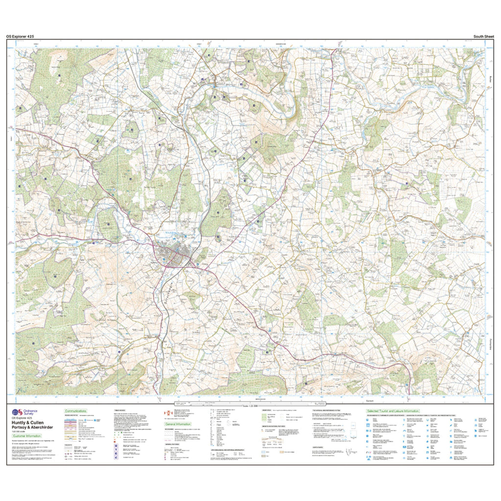 Explorer 425 Huntly & Cullen Map With Digital Version