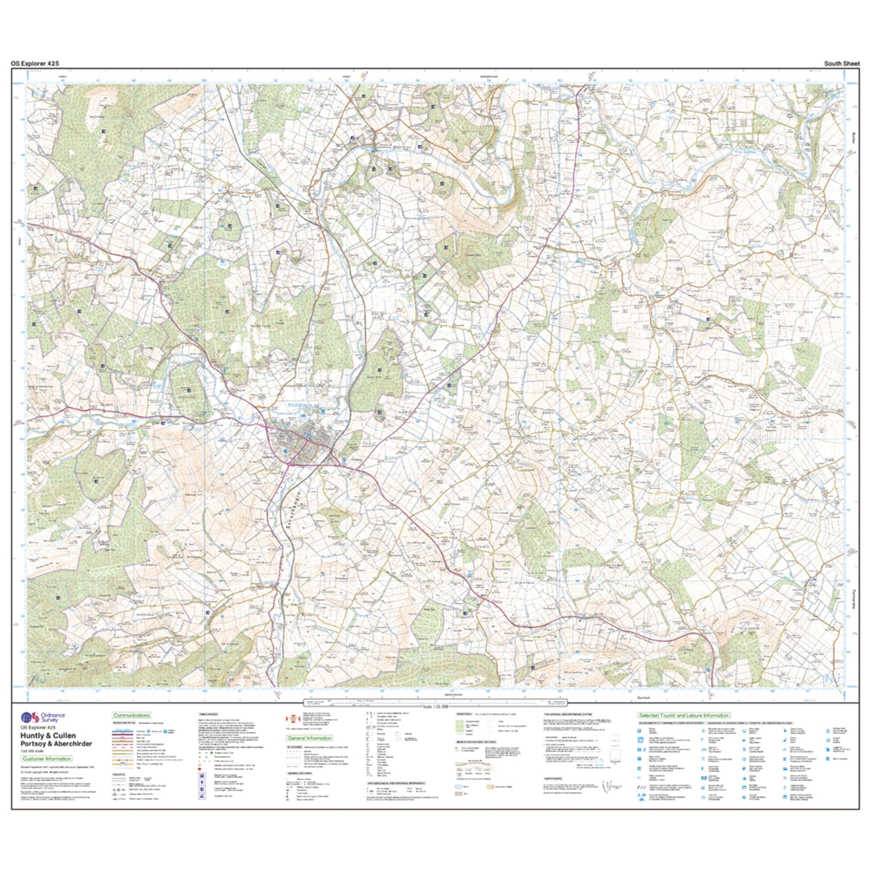 Explorer 425 Huntly & Cullen Map With Digital Version