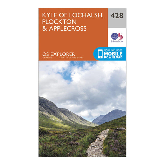 Explorer 428 Kyle of Lochalsh Plockton  Applecross Map With Digital Version