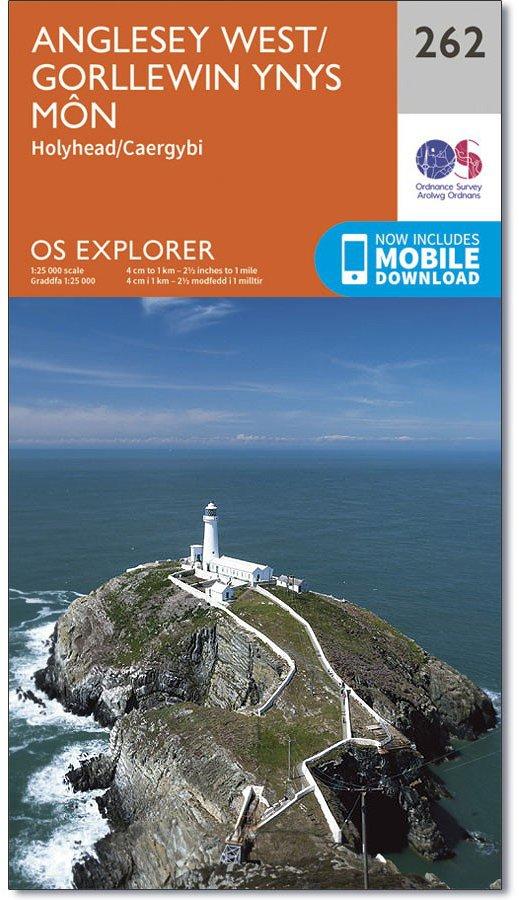 Explorer 262 Anglesey West Map With Digital Version