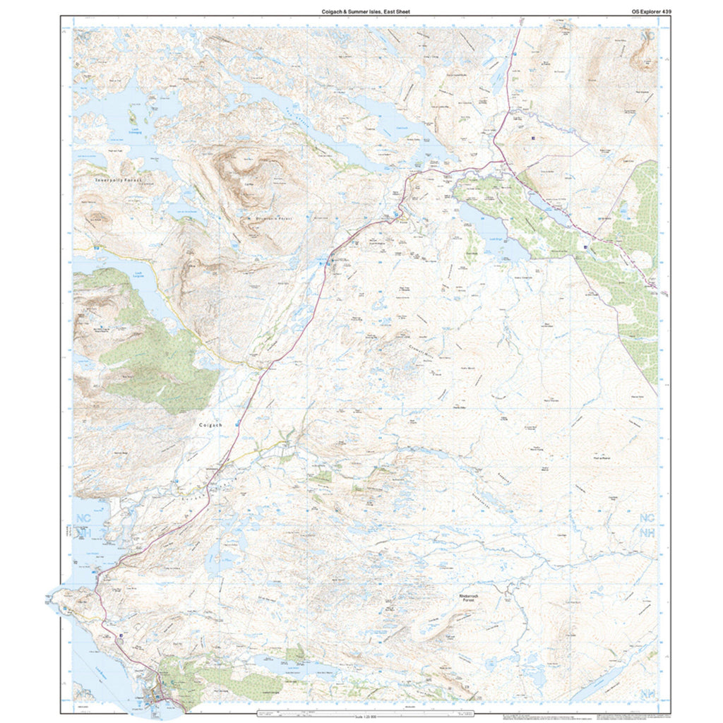 Explorer Active 439 Coigach & Summer Isles Map With Digital Version