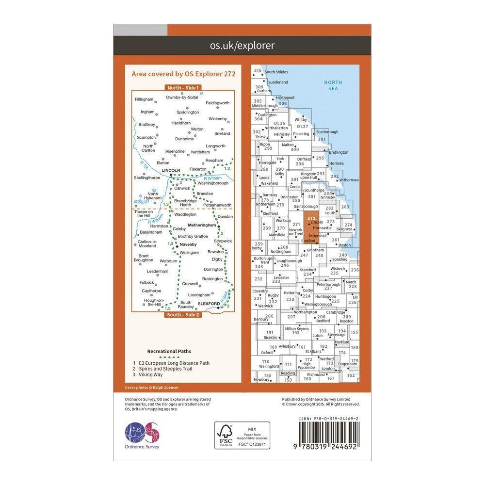 Explorer 272 Lincoln Map With Digital Version