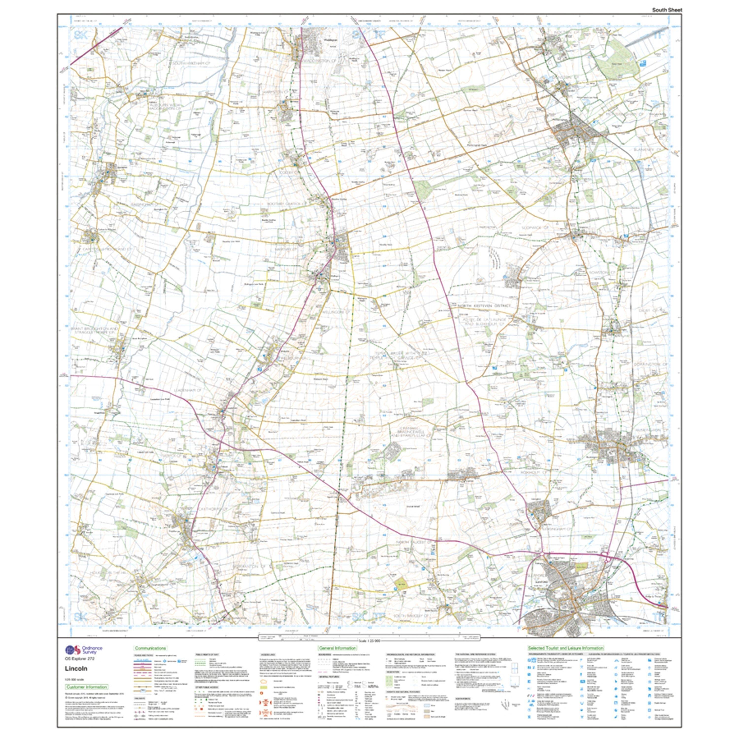 Explorer 272 Lincoln Map With Digital Version