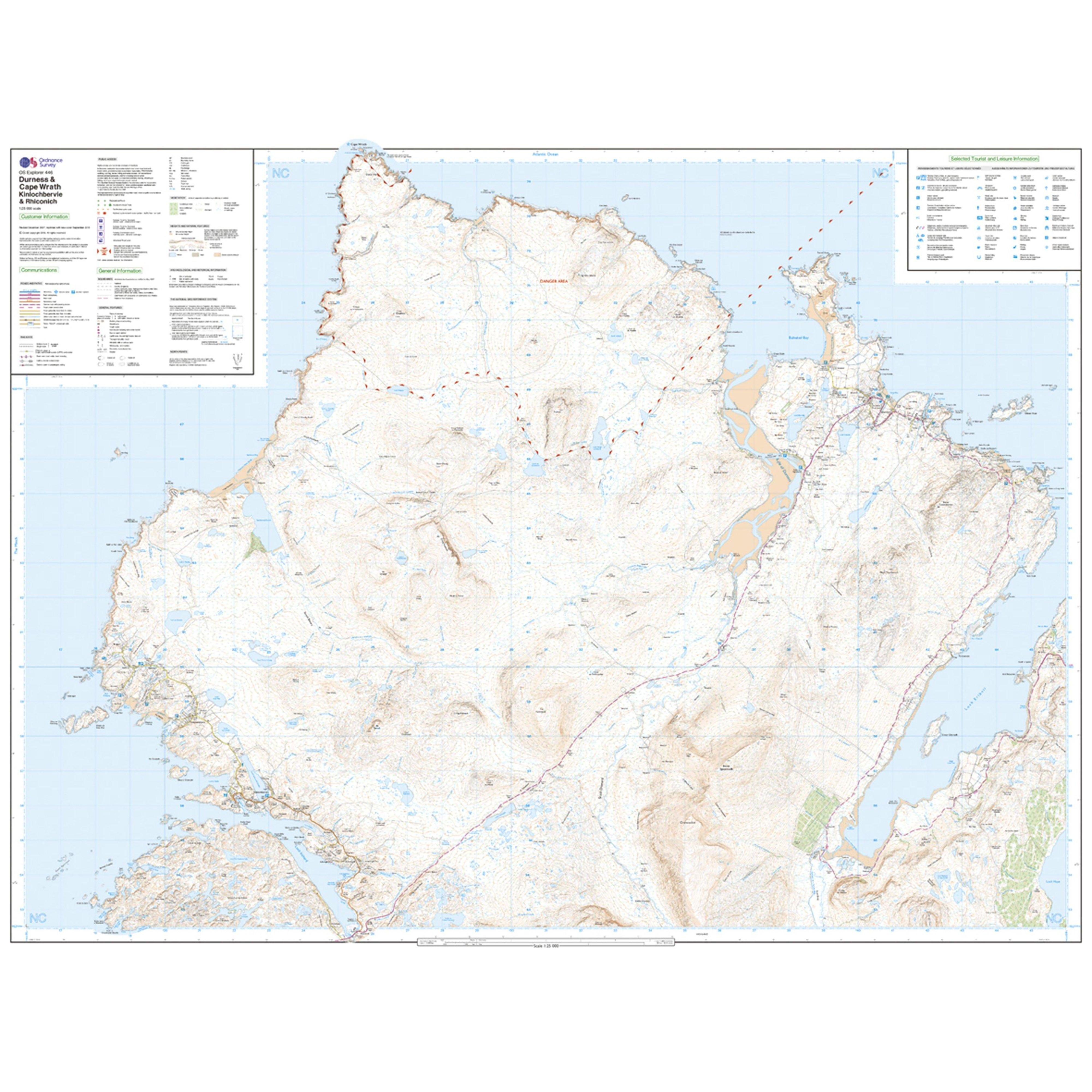 Explorer Active 446 Durness & Cape Wrath Map With Digital Version