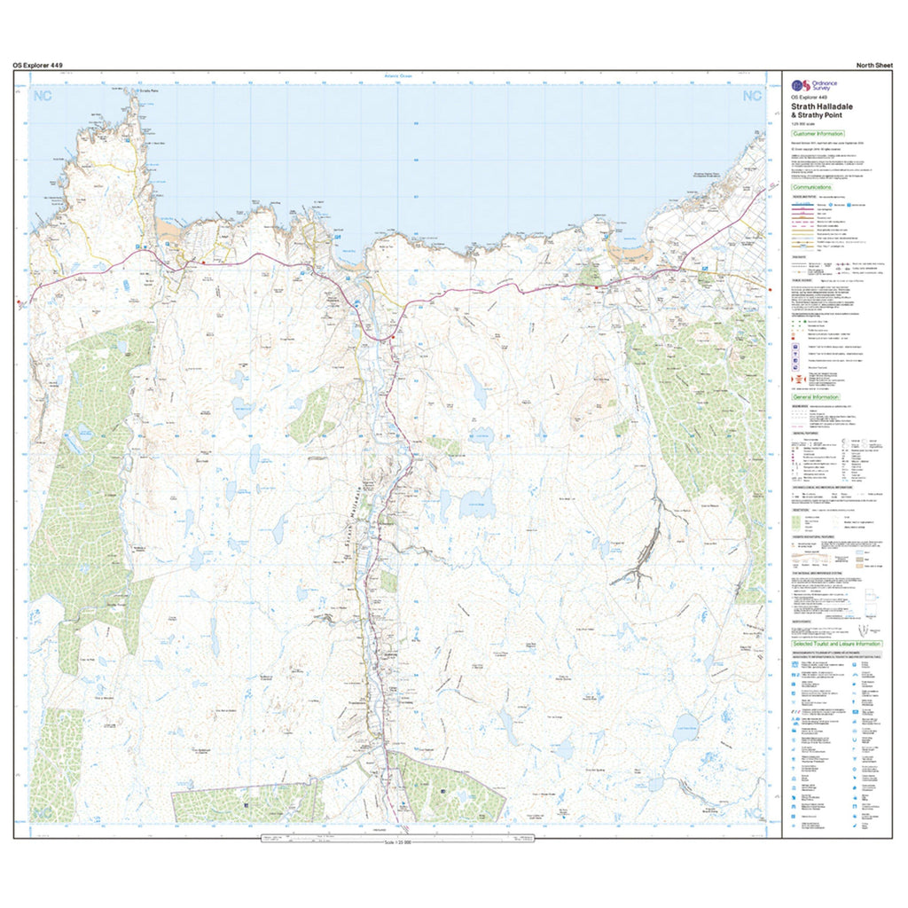 Explorer Active 449 Strath Halladale & Strathy Point Map With Digital