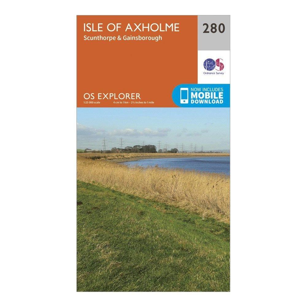 Explorer 280 Isle of Axholme, Scunthorpe & Gainsborough Map With Digital Version
