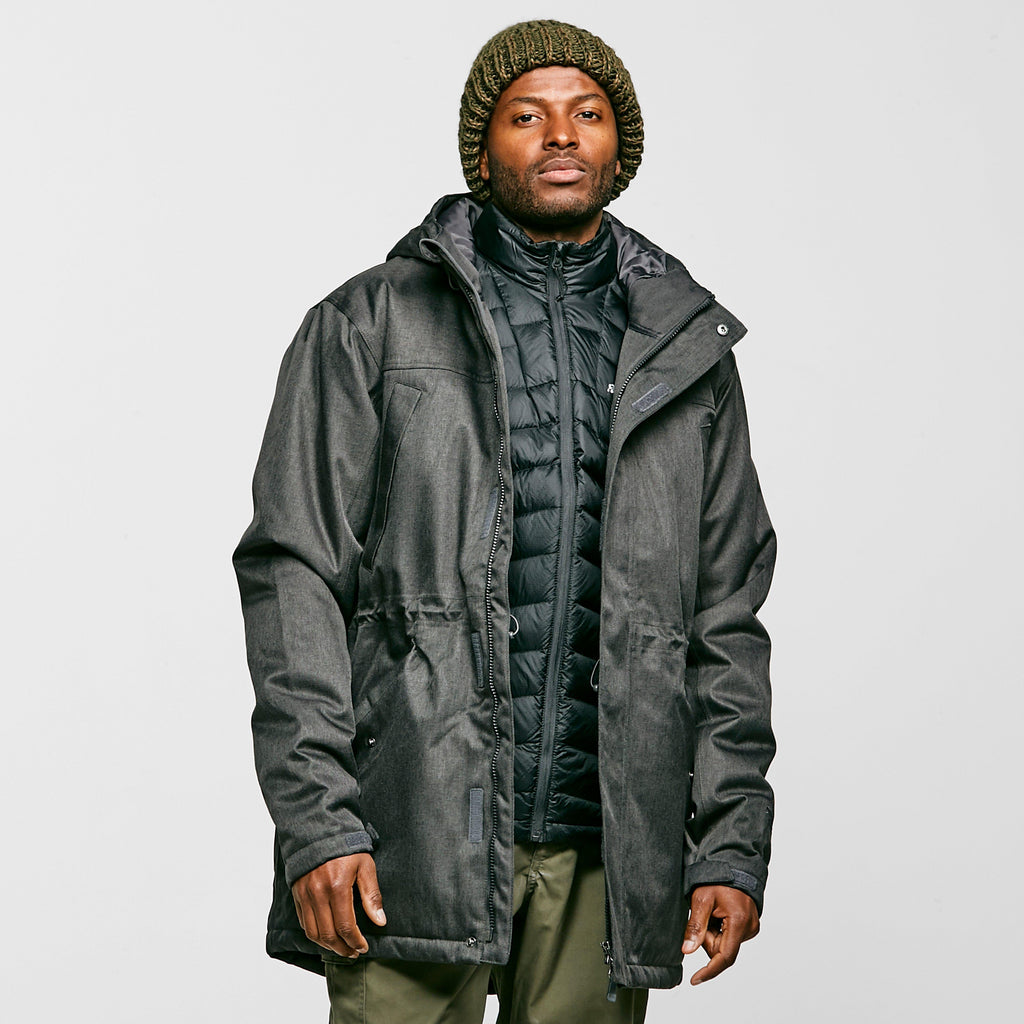 Men's Long Textured Insulated Jacket